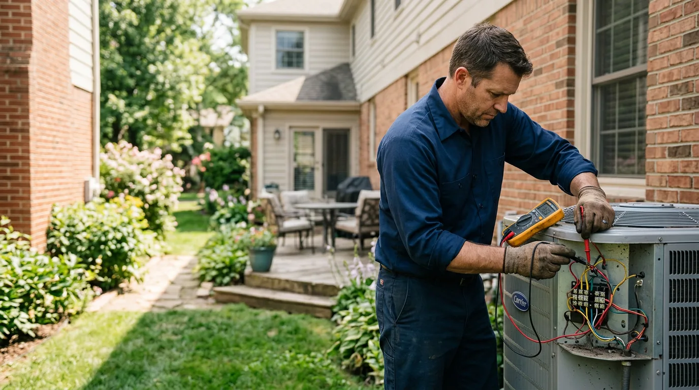 HVAC technician working near Oakridge, OR